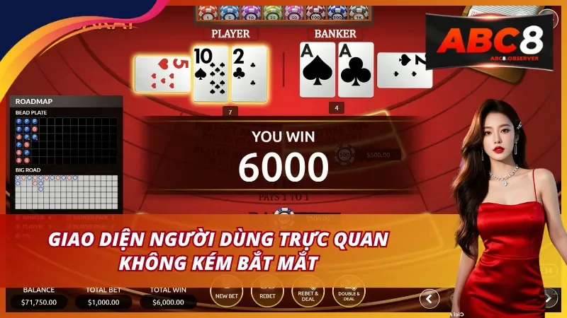 Các tính năng nổi bật của Baccarat ABC8 thú vị