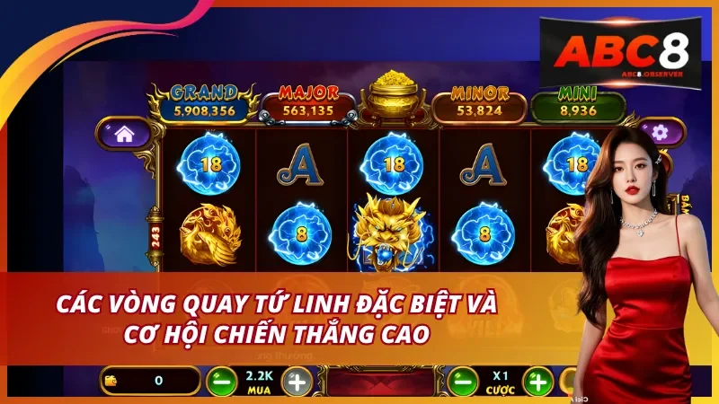 Các vòng quay tứ linh đặc biệt và cơ hội chiến thắng cao